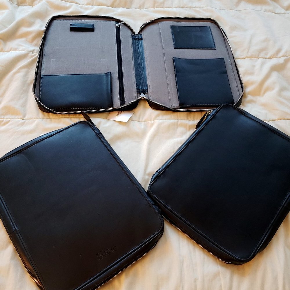 Erin Condren Black Leather Portfolio